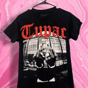 Tupac Shakur‎ Graphic T-Shirt Black Size Small